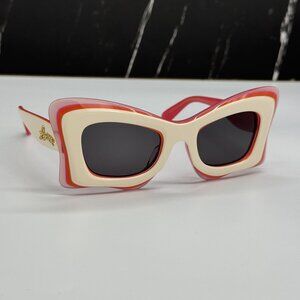 NEW LOEWE LW40140U 59A WOMEN SUNGLASSES BLACK CAT EYE LOEWE EYEWEAR